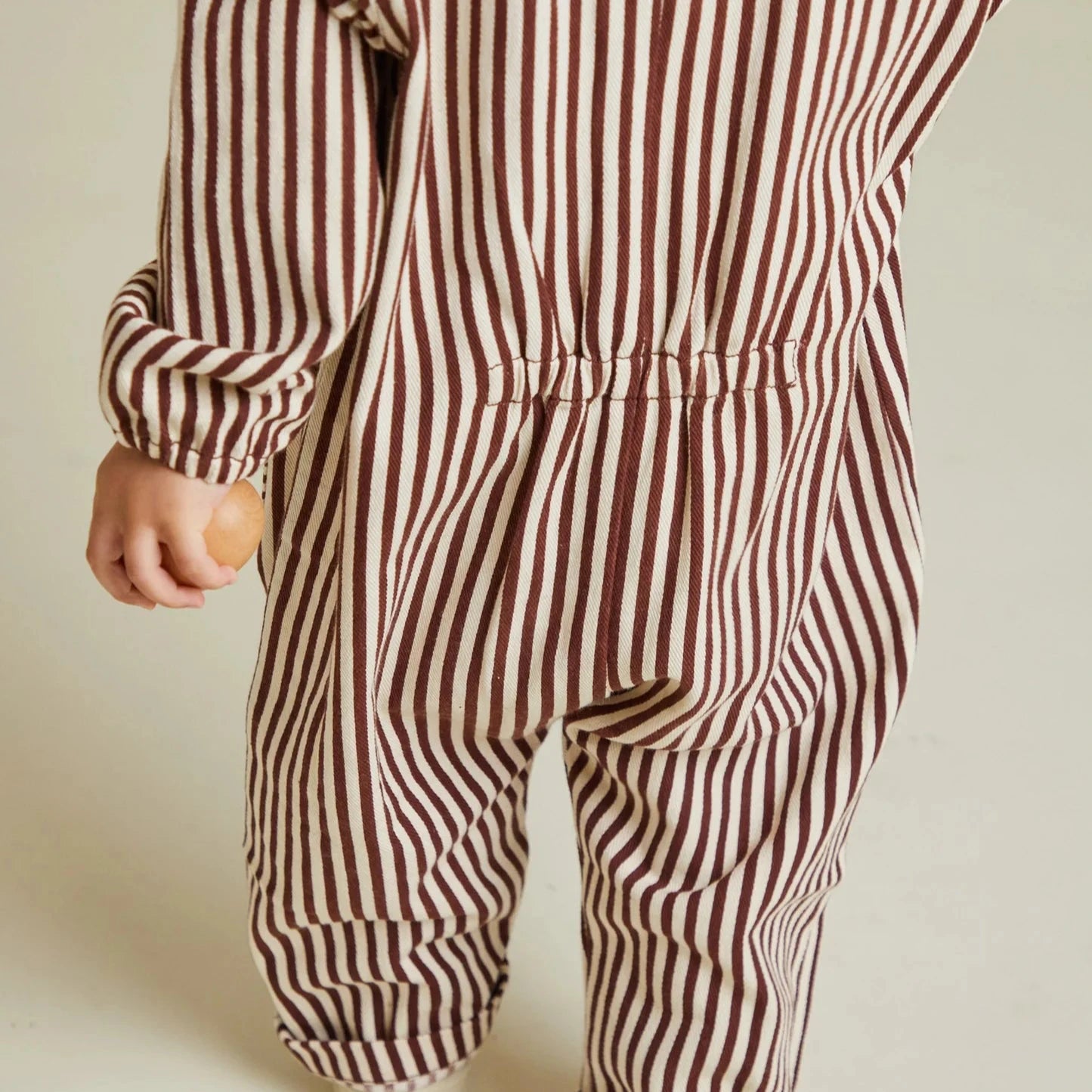 Syd Maroon Stripe Boilersuit Overall